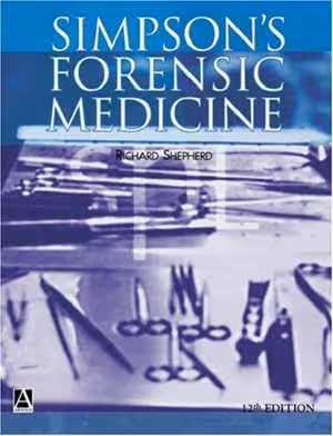 [PDF] دانلود کتاب Simpson's Forensic Medicine, 12th ed, 2003