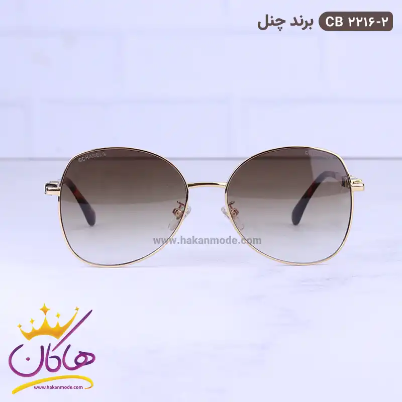 عینک آفتابی شنل زنانه طلایی 2216/2