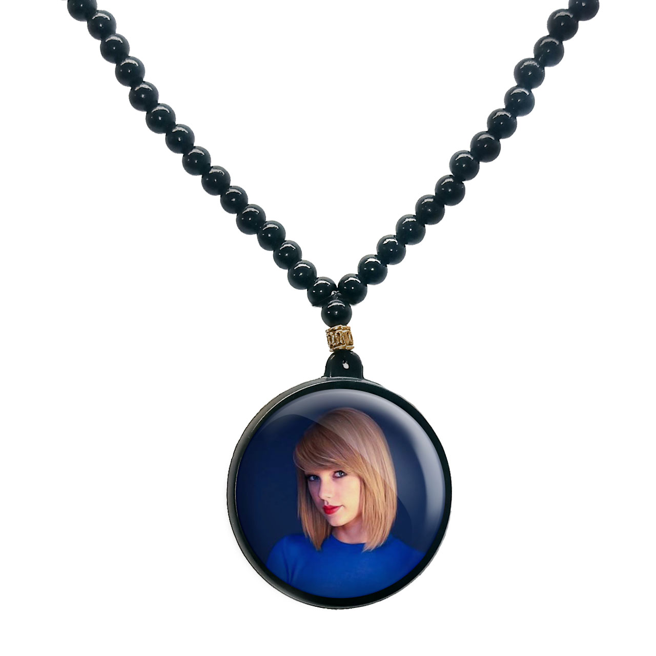 گردنبند پرمانه طرح تیلور سویفت کد pmd.2225 مدل دو طرفه