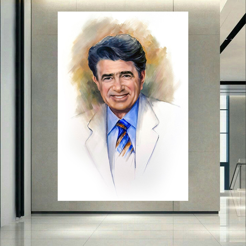 تابلو شاسی طرح پرتره استاد محمدرضا شجریان کد AR31490 | دنیای قاب