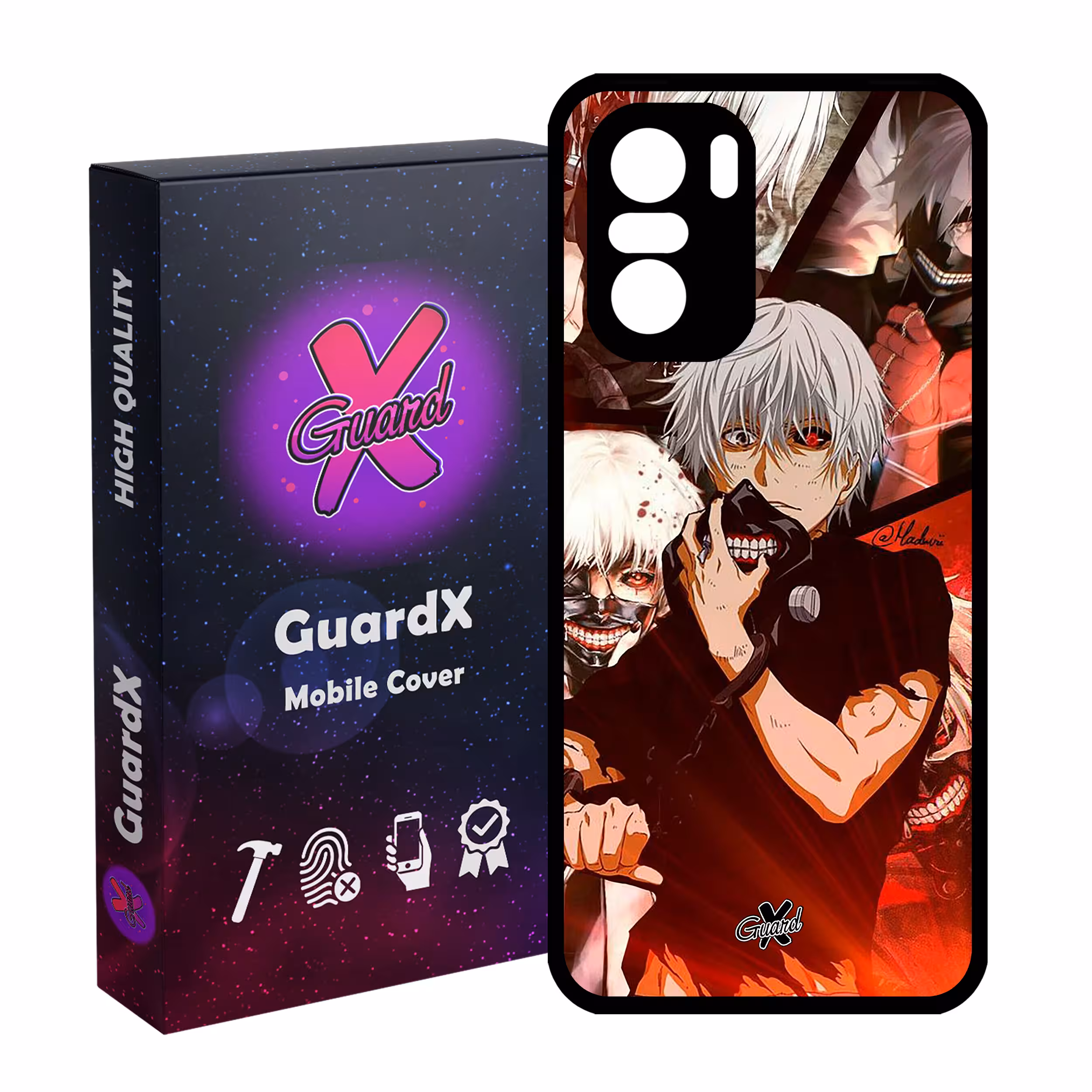 کاور گارد ایکس طرح Tokyo Ghoul Anime مدل Glass10549 مناسب برای گوشی موبایل شیائومی Poco F3/MI 11X/MI 11X Pro/Redmi K40/K40 Pro