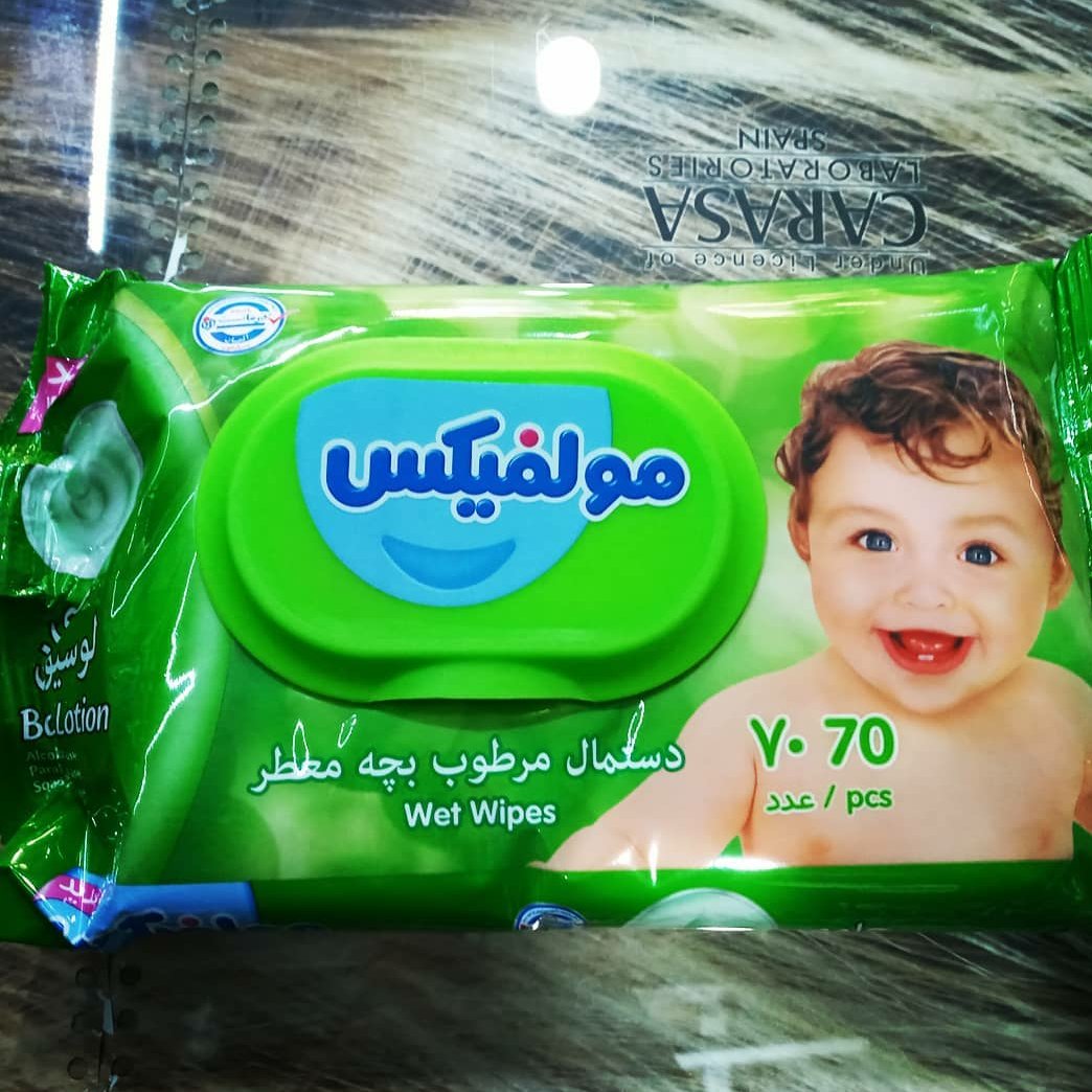 دستمال مرطوب مولفیکس70 برگی