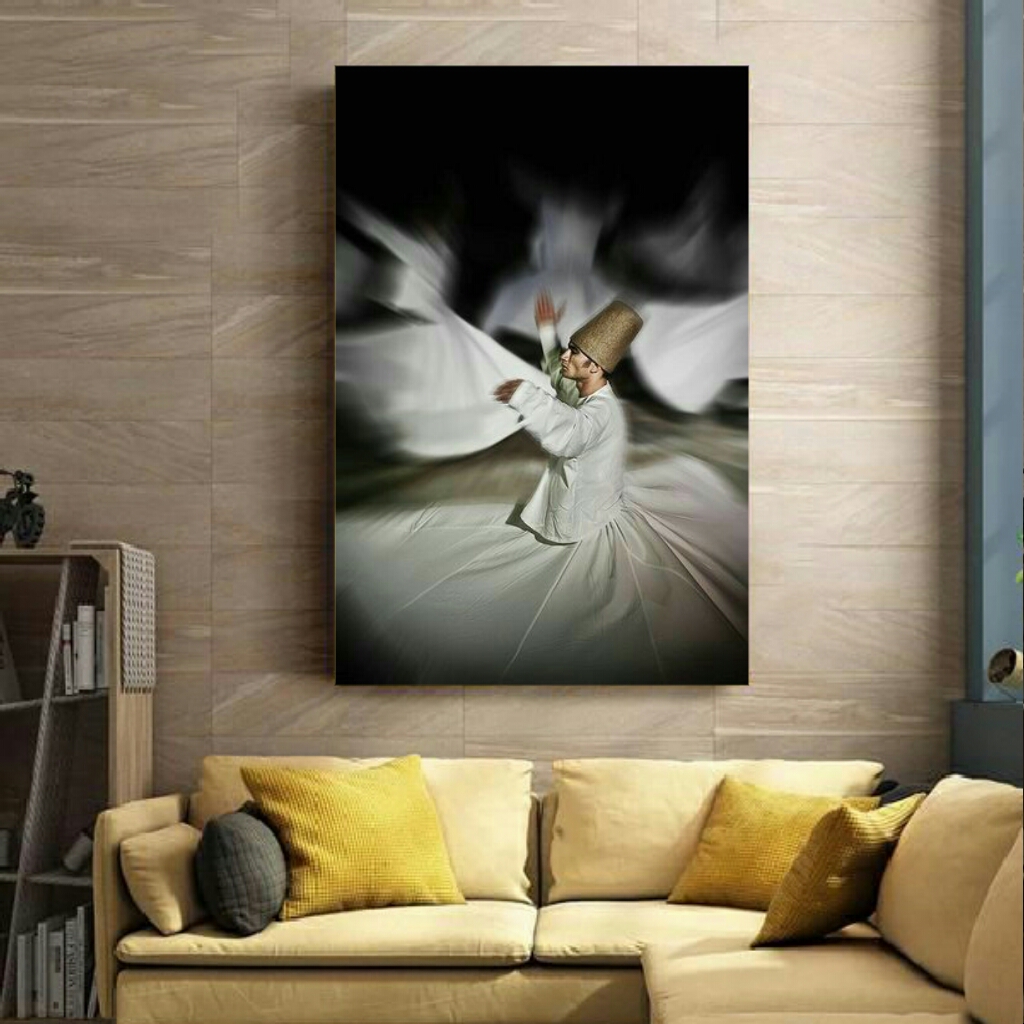 تابلو بوم طرح رقص سماع مدل TB23