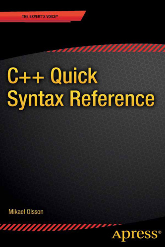 خرید و دانلود نسخه کامل کتاب C Quick Syntax Reference