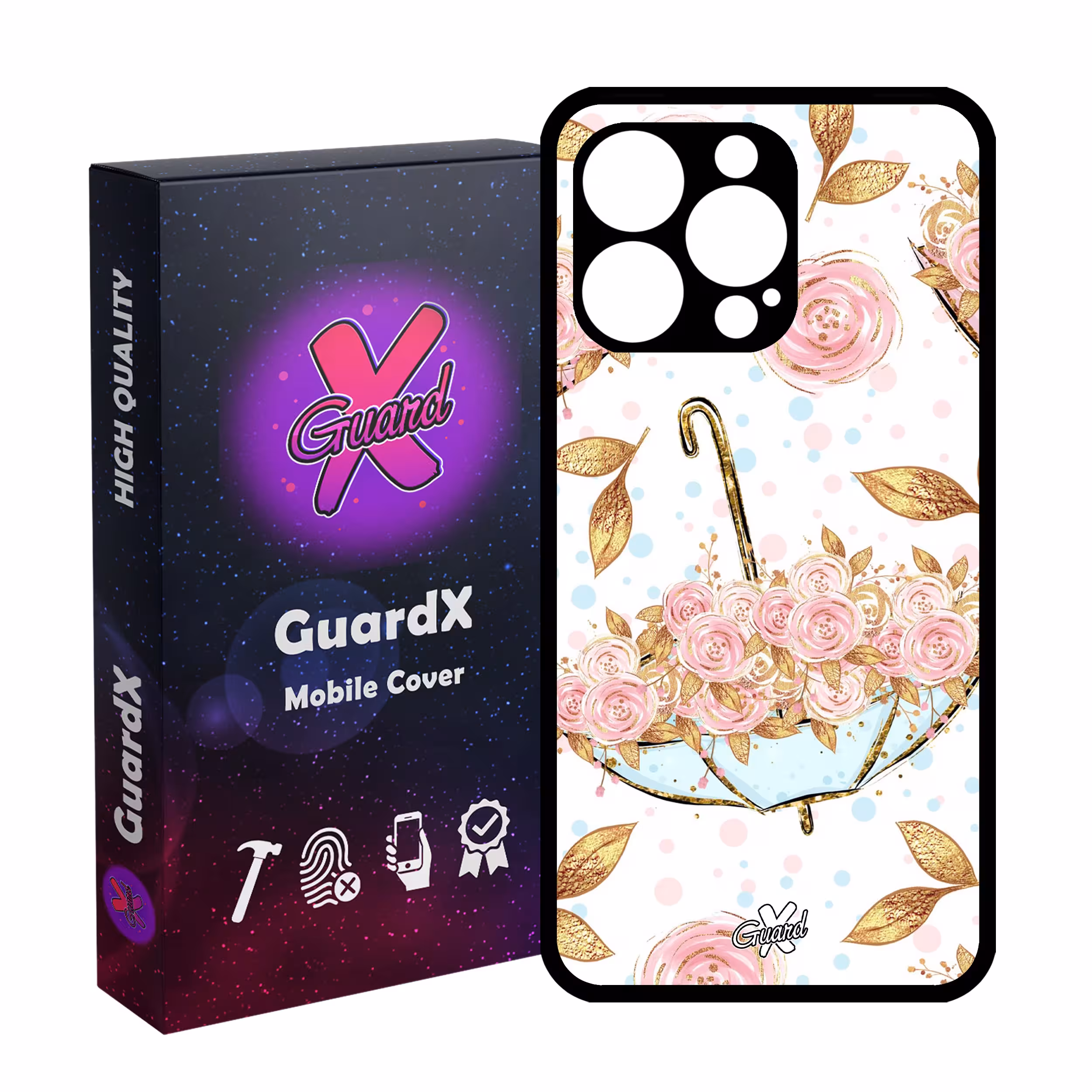 کاور گارد ایکس طرح Flower مدل Glass10107 مناسب برای گوشی موبایل اپل iPhone 13 Pro