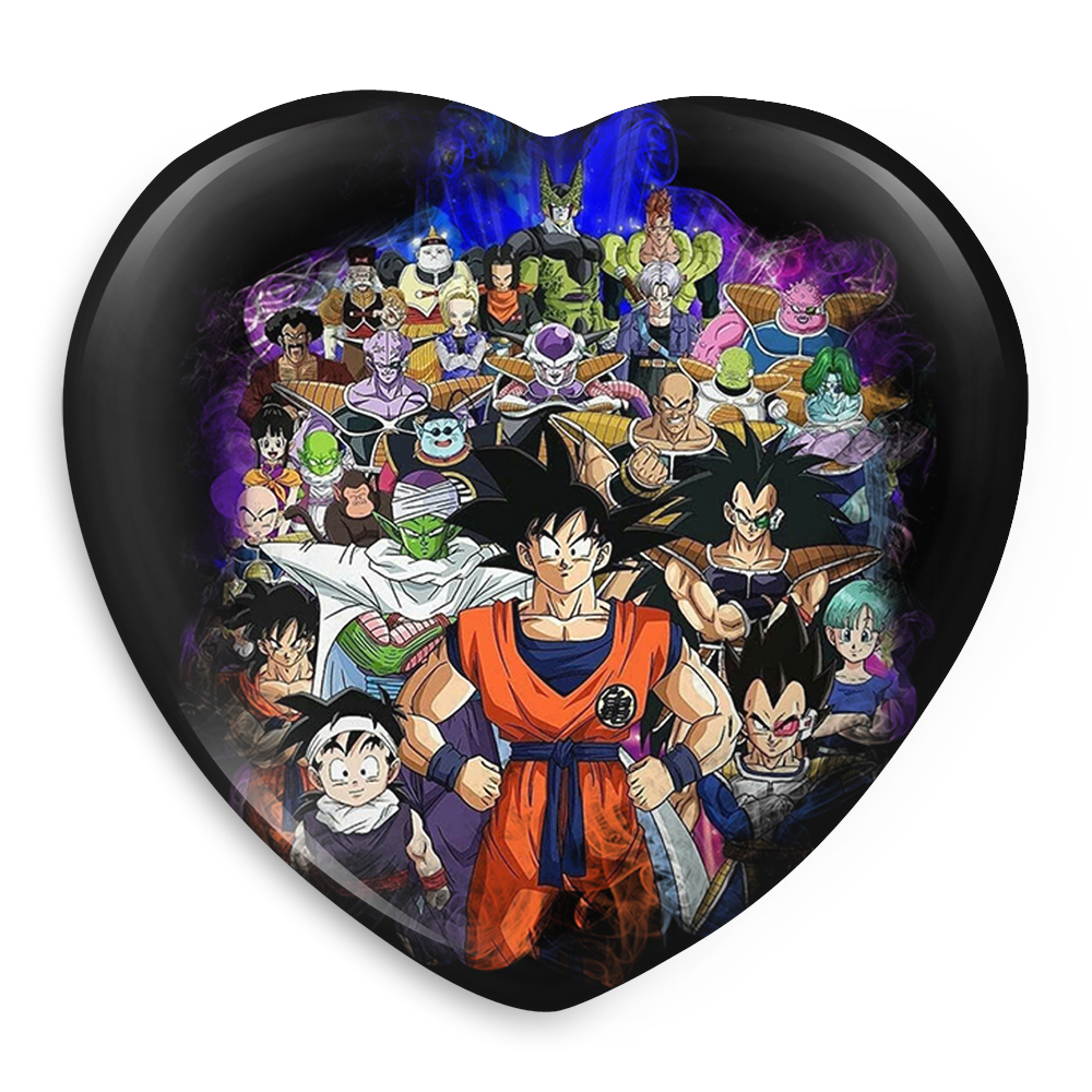 پیکسل خندالو طرح انیمه دراگون بال مدل قلبی کد 4940