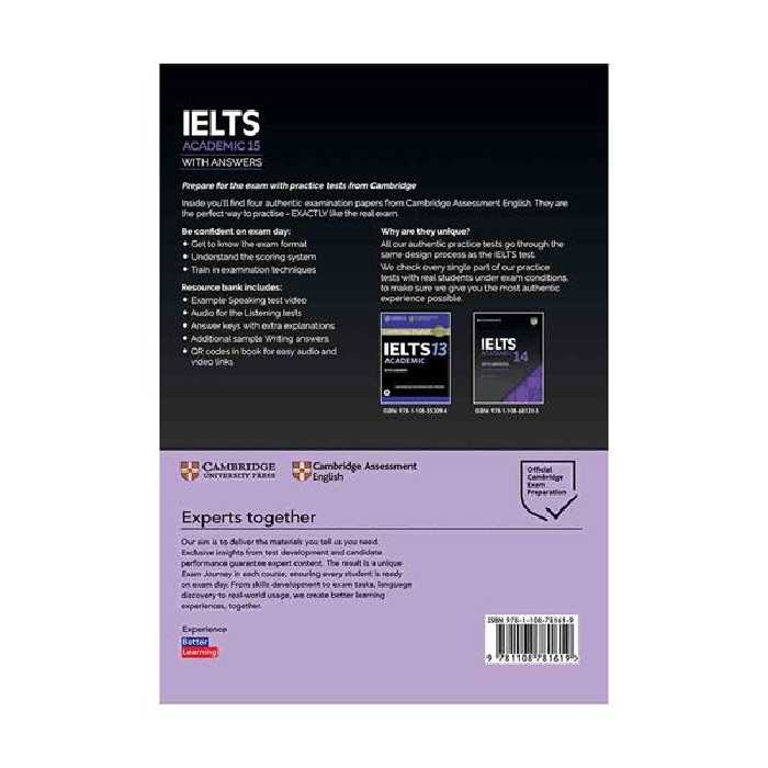  کتاب Cambridge IELTS Academic اثر جمعی از نویسندگان انتشارات کمبریج جلد 1 تا 16