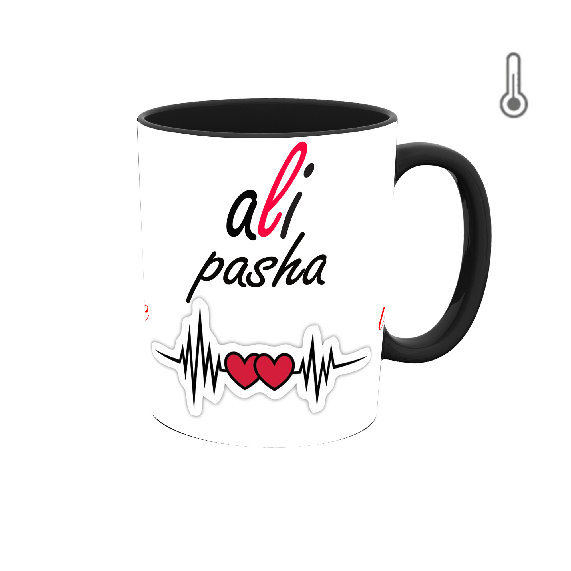 ماگ حرارتی طرح اسم علی پاشا