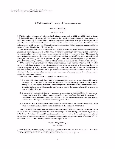 خرید و دانلود نسخه کامل کتاب A Mathematical Theory of Communication