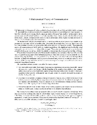 خرید و دانلود نسخه کامل کتاب A Mathematical Theory of Communication