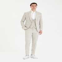 کت و شلوار مردانه بژ پیرکاردین - فروشگاه لباس شهرمون