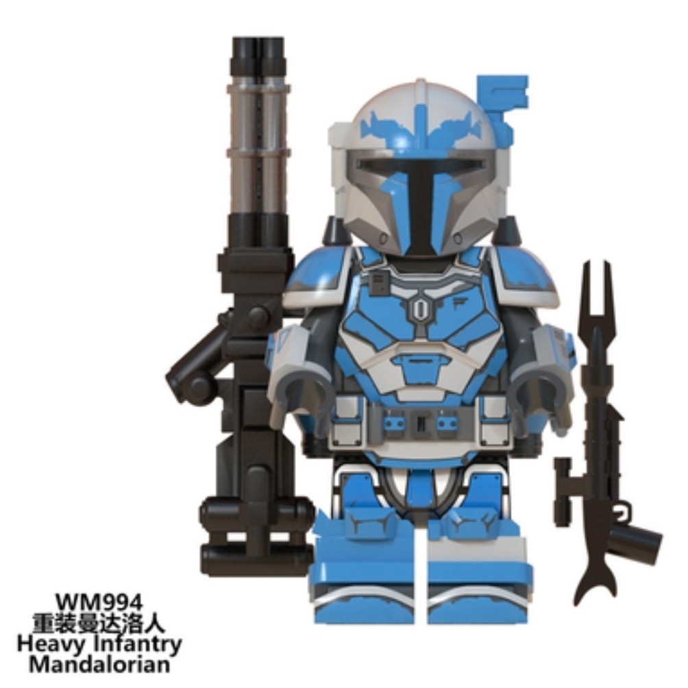 لگو ماندالورین (استار وارز) کاستوم سفید آبی