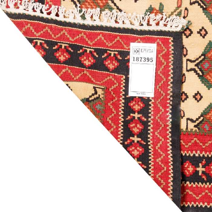 گلیم قدیمی دستباف ذرع و نیم سی پرشیا کد 187395