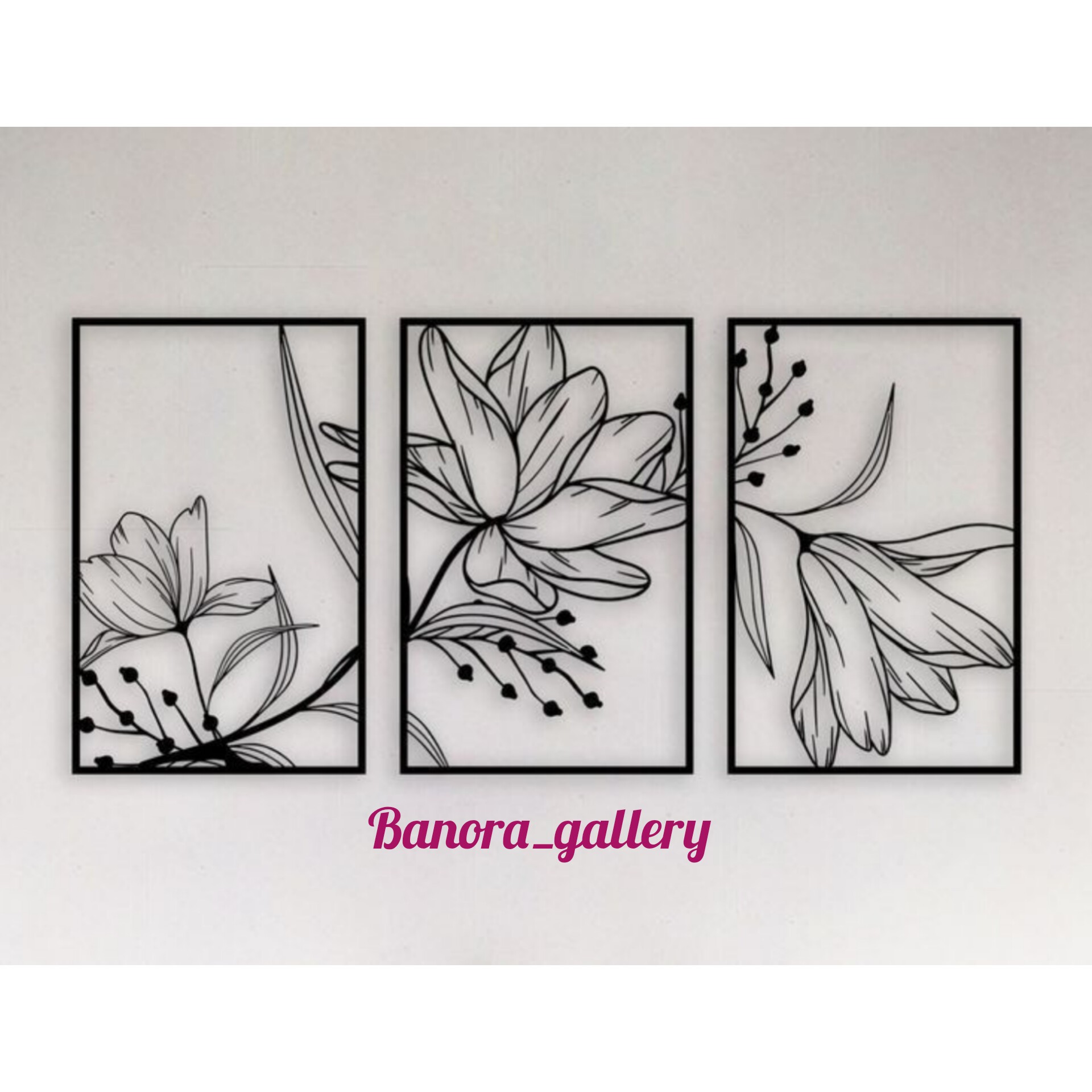 تابلو مدرن طرح گل لیلیوم