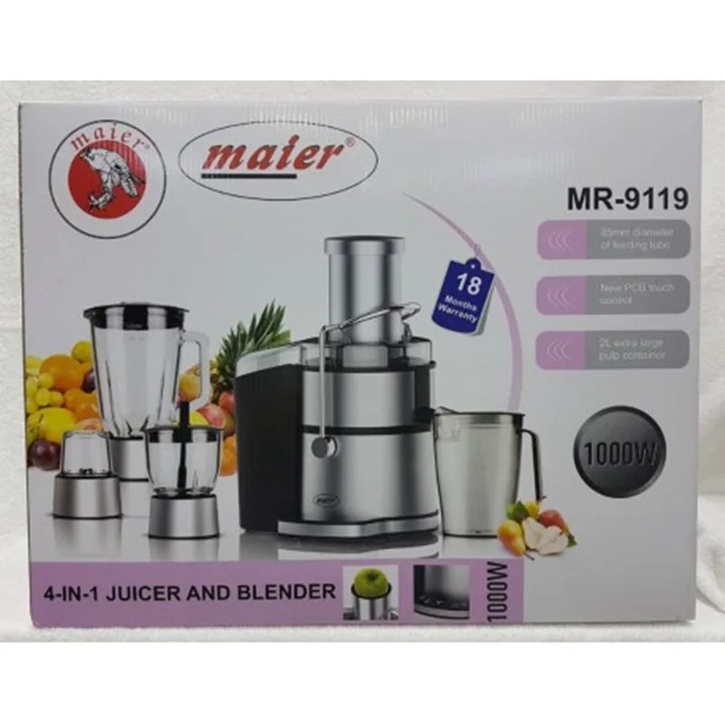 آبمیوه گیری 4 کاره مایر مدل MR-9119
