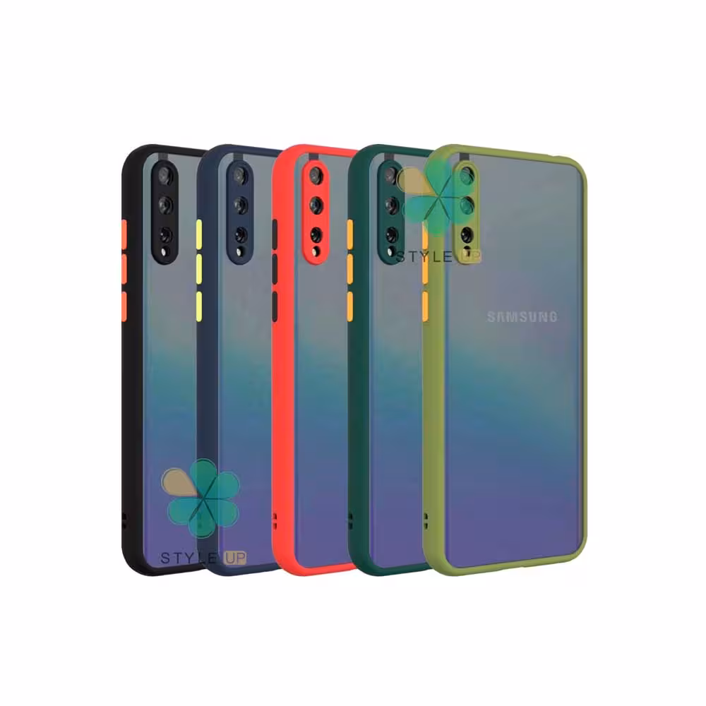 قاب گوشی سامسونگ Galaxy A50 مدل پشت مات محافظ لنزدار