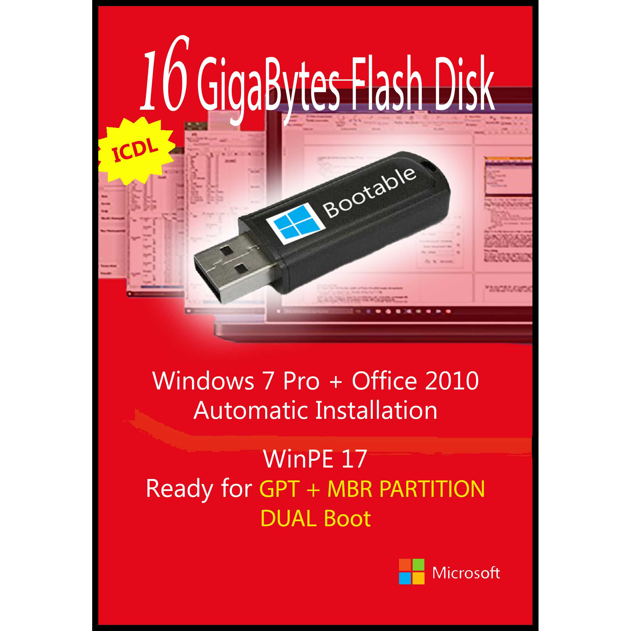 سیستم عامل  Windows 7 Pro  Office 2010 نشر مایکروسافت