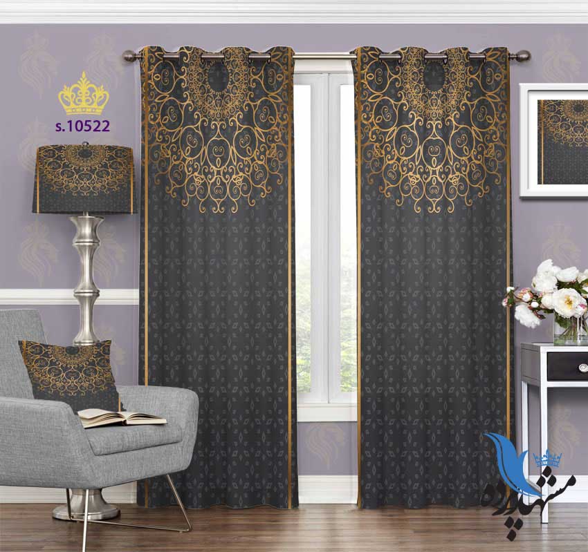 پرده پانچ طرح اسلیمی S10522 (جدیدترین مدل 2025)