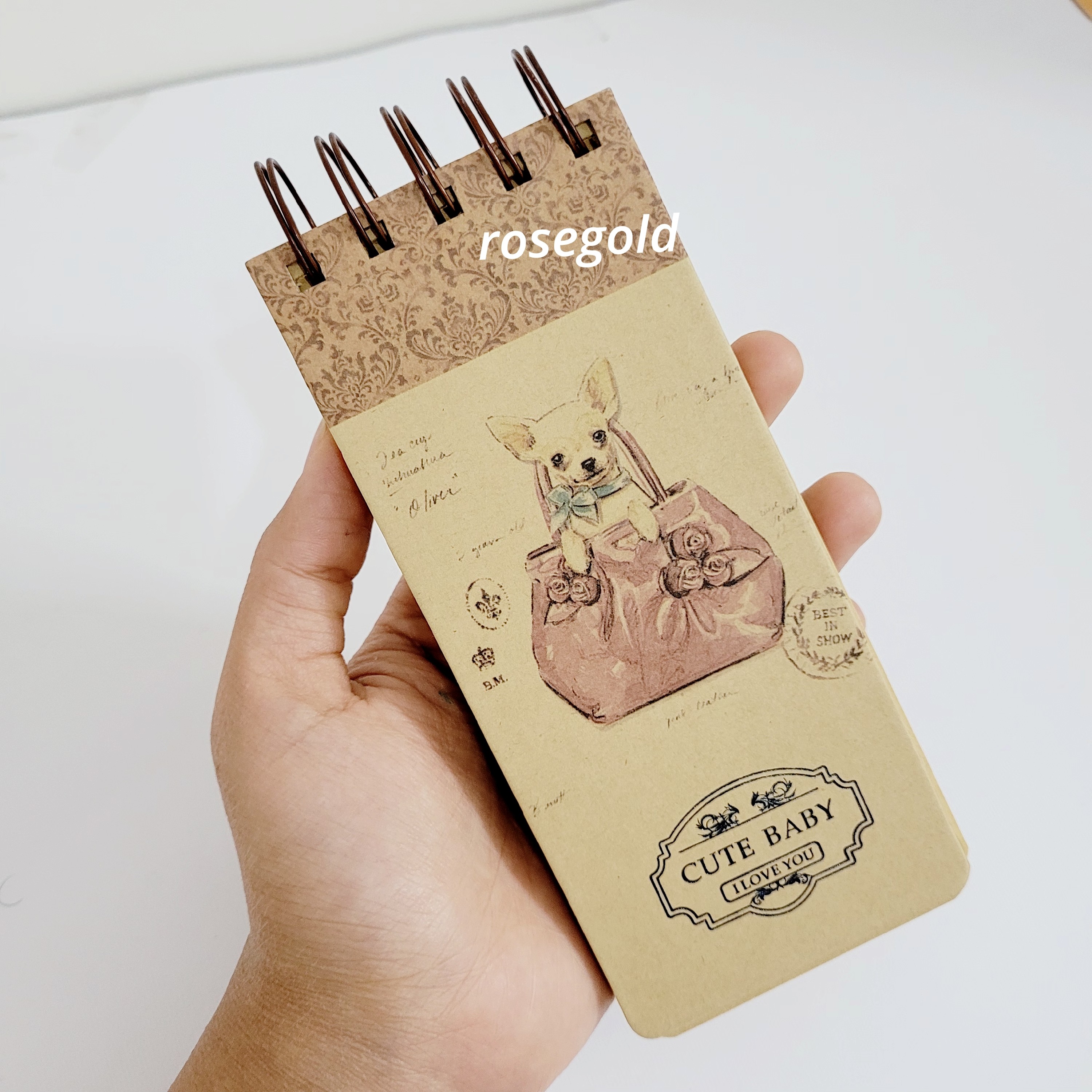 دفترچه پالتویی برگه کاهی بدون خط جلد محکم  وارداتی 