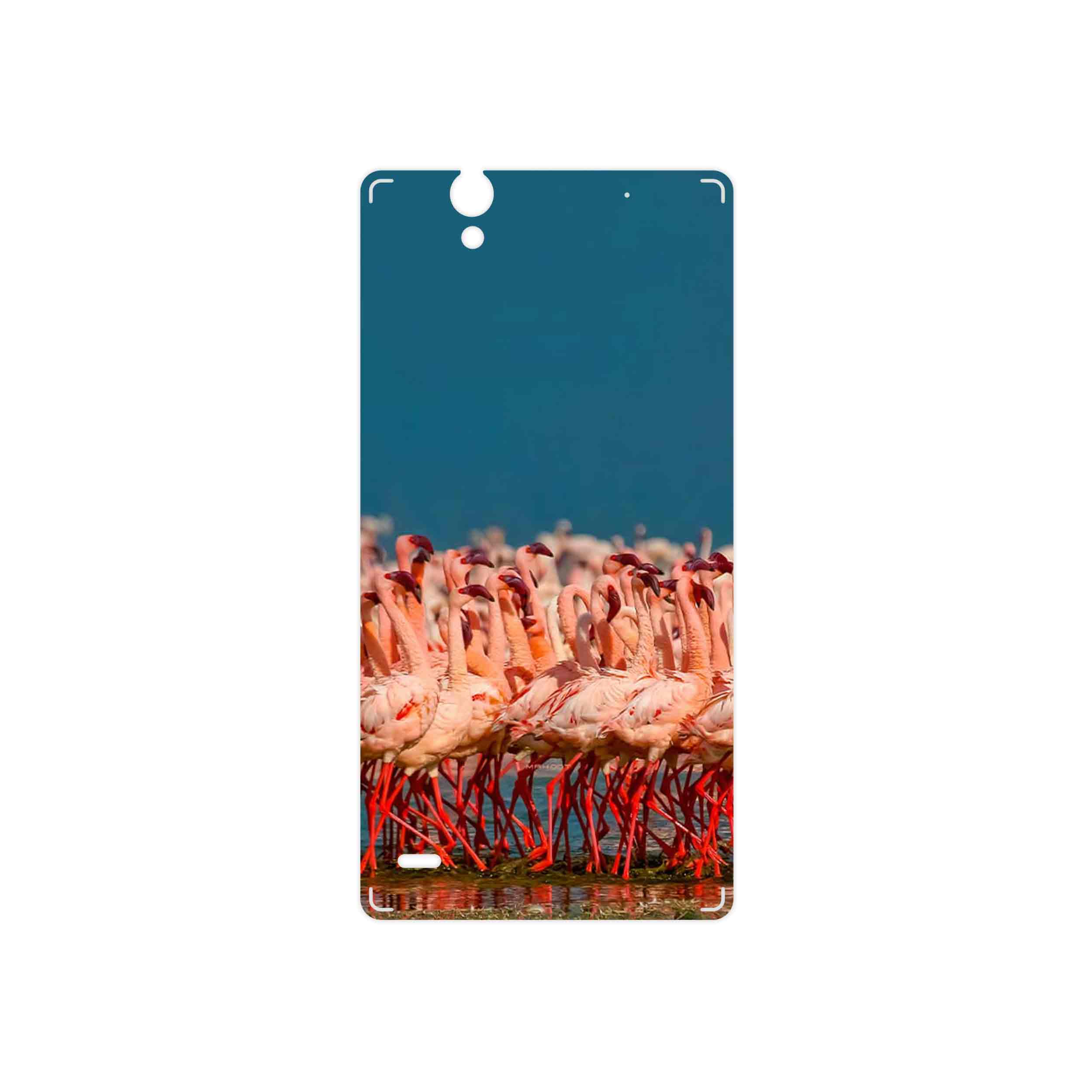 برچسب پوششی ماهوت مدل Flamingo مناسب برای گوشی موبایل سونی Xperia C4