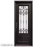 درب نفررو فرفروژه فلزی لابی کد 2135