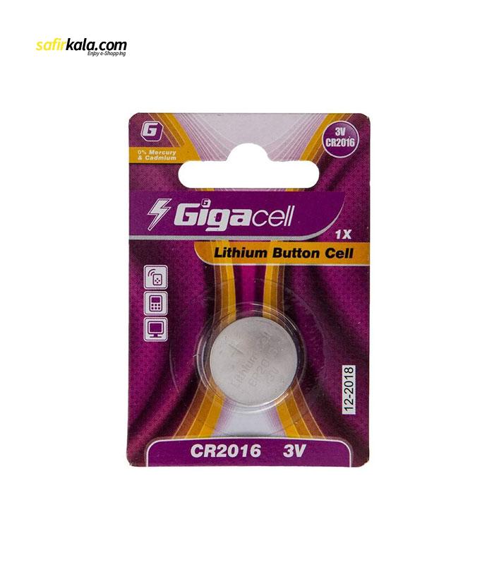 باتری سکه‌ ای لیتیومی گیگاسل مدل CR2016 بسته 1 عددی