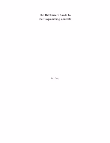 خرید و دانلود نسخه کامل کتاب The Hitchchiker's Guide To The Programming Contest