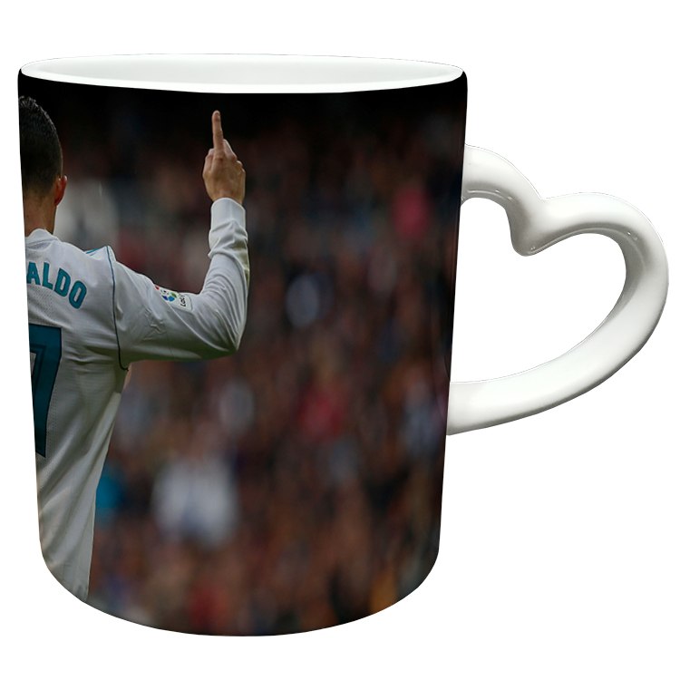 ماگ مدل دسته قلبی طرح رونالدو کد 20