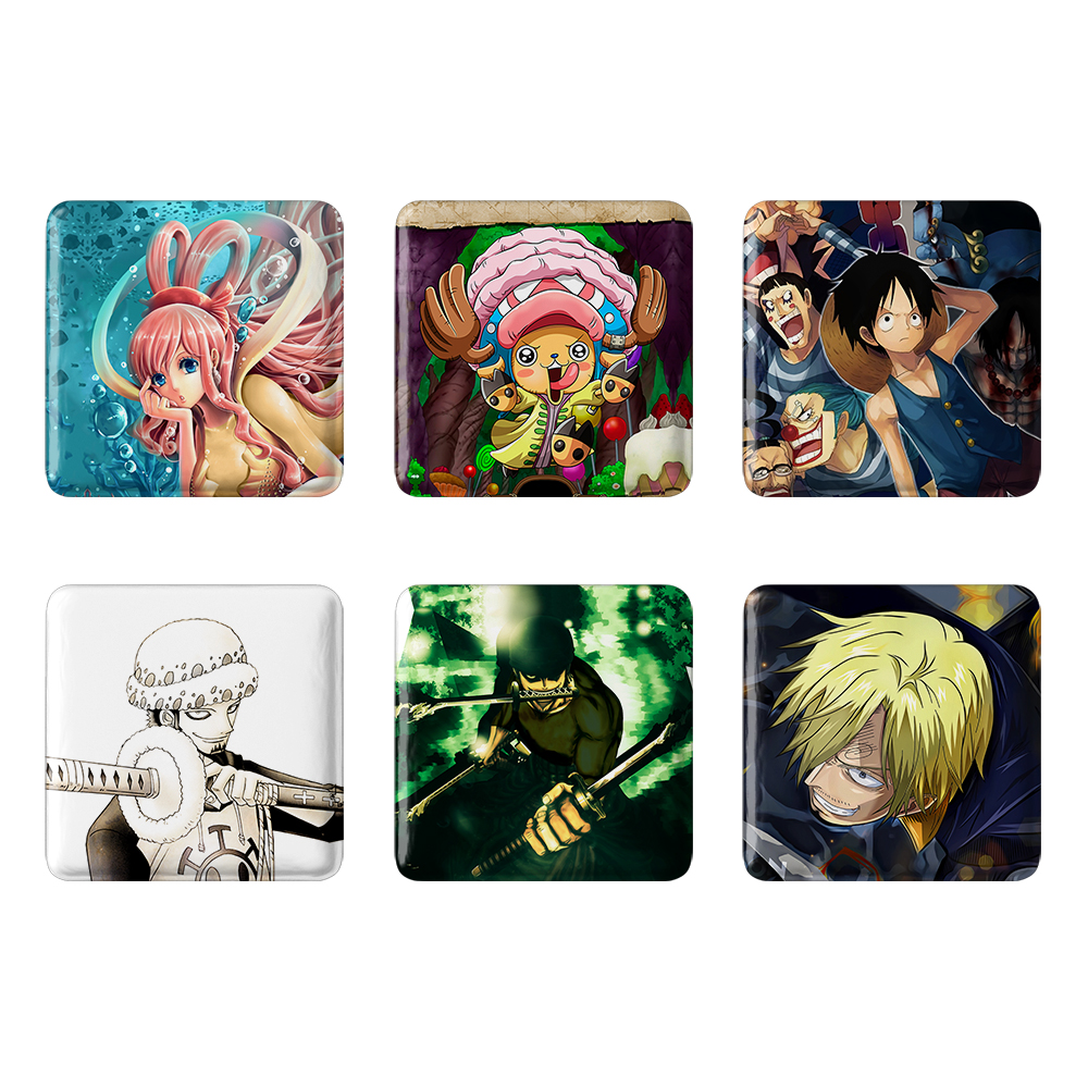 پیکسل خندالو مدل انیمه وان پیس One Piece کد 940A مجموعه 6 عددی