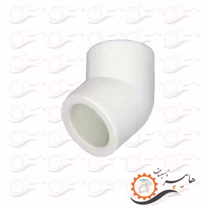 زانو 45 درجه سفید وحید سایز 20 میلیمتر