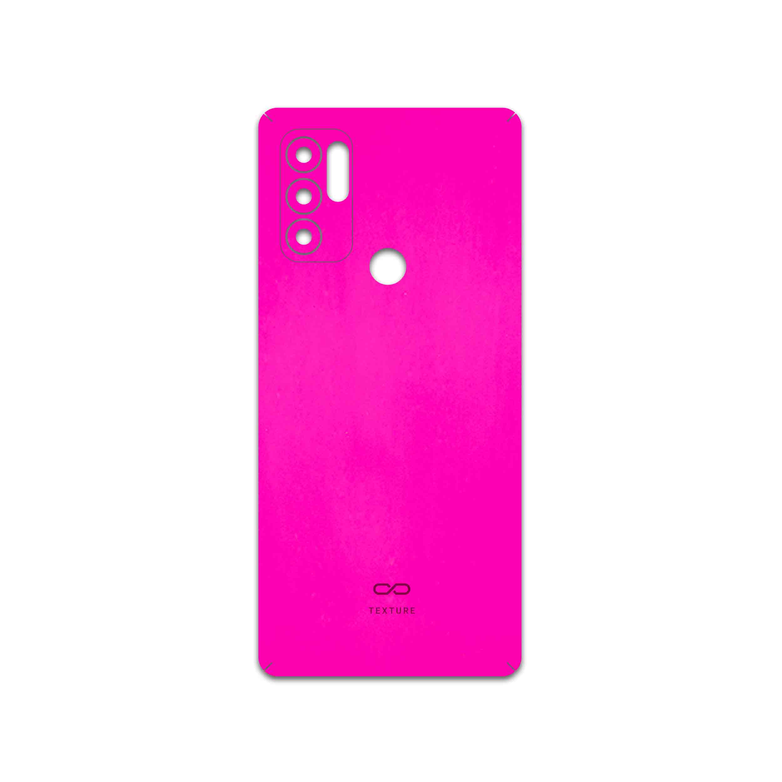 برچسب پوششی ماهوت مدل Phosphorus-Pink مناسب برای گوشی موبایل موتورولا Moto G60S