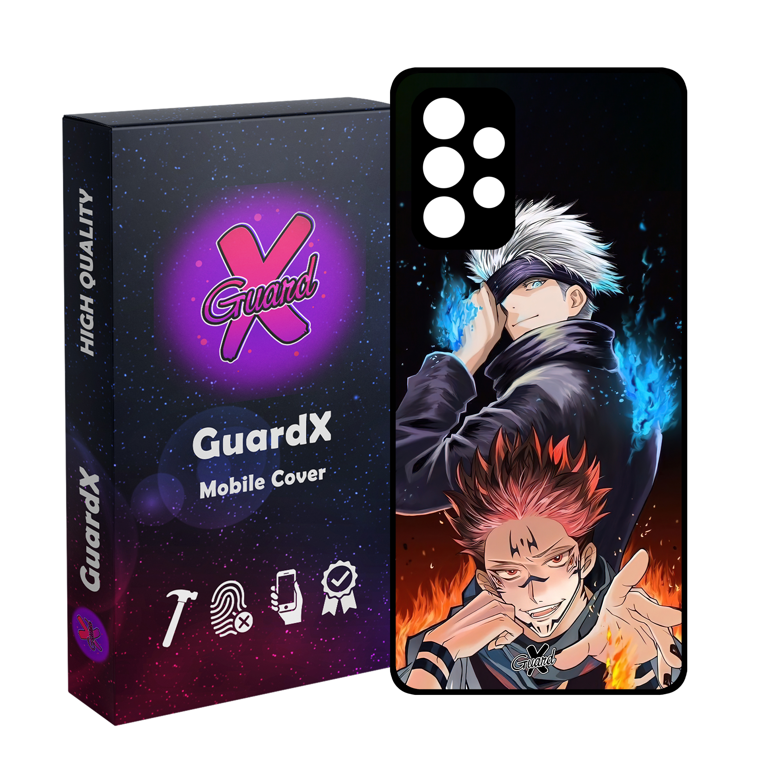 کاور گارد ایکس طرح جوجوتسو کایسن انیمه مدل Glass10572 مناسب برای گوشی موبایل سامسونگ Galaxy A53