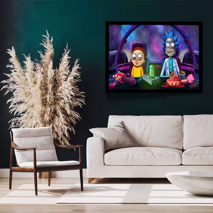 تابلو مدل rick and morty کد F-15031