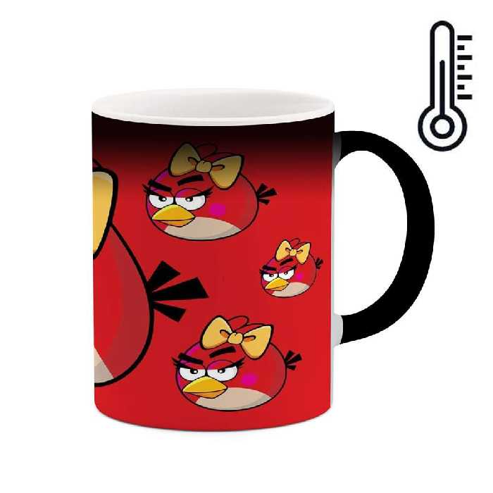 ماگ حرارتی طرح انیمیشن و بازی Angry birds  مدل mgph15119