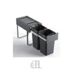 سطل چند منظوره توکار متصل به کف دو سطلی فانتونی ( Fantoni ) جهت یونیت عرض 300mm