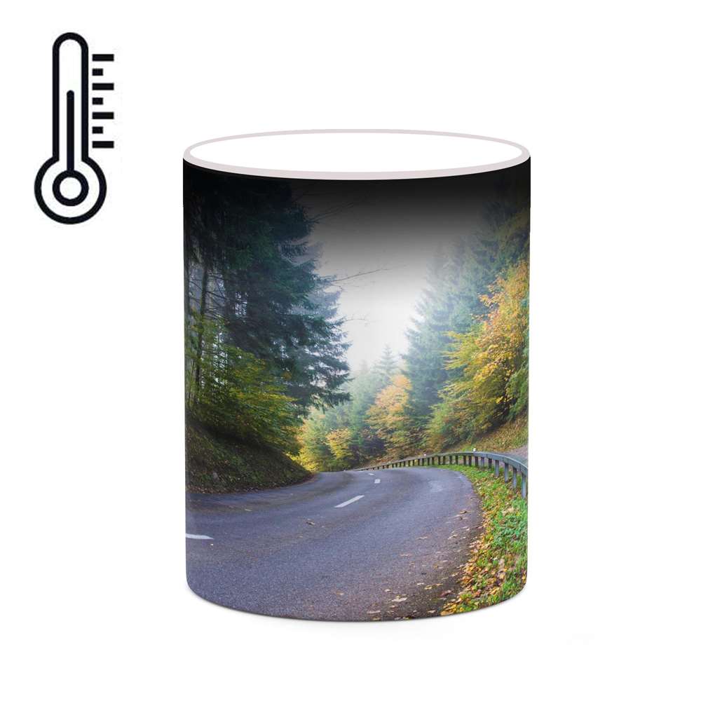 ماگ حرارتی کاکتی طرح منظره پاییزی مدل mgh18557