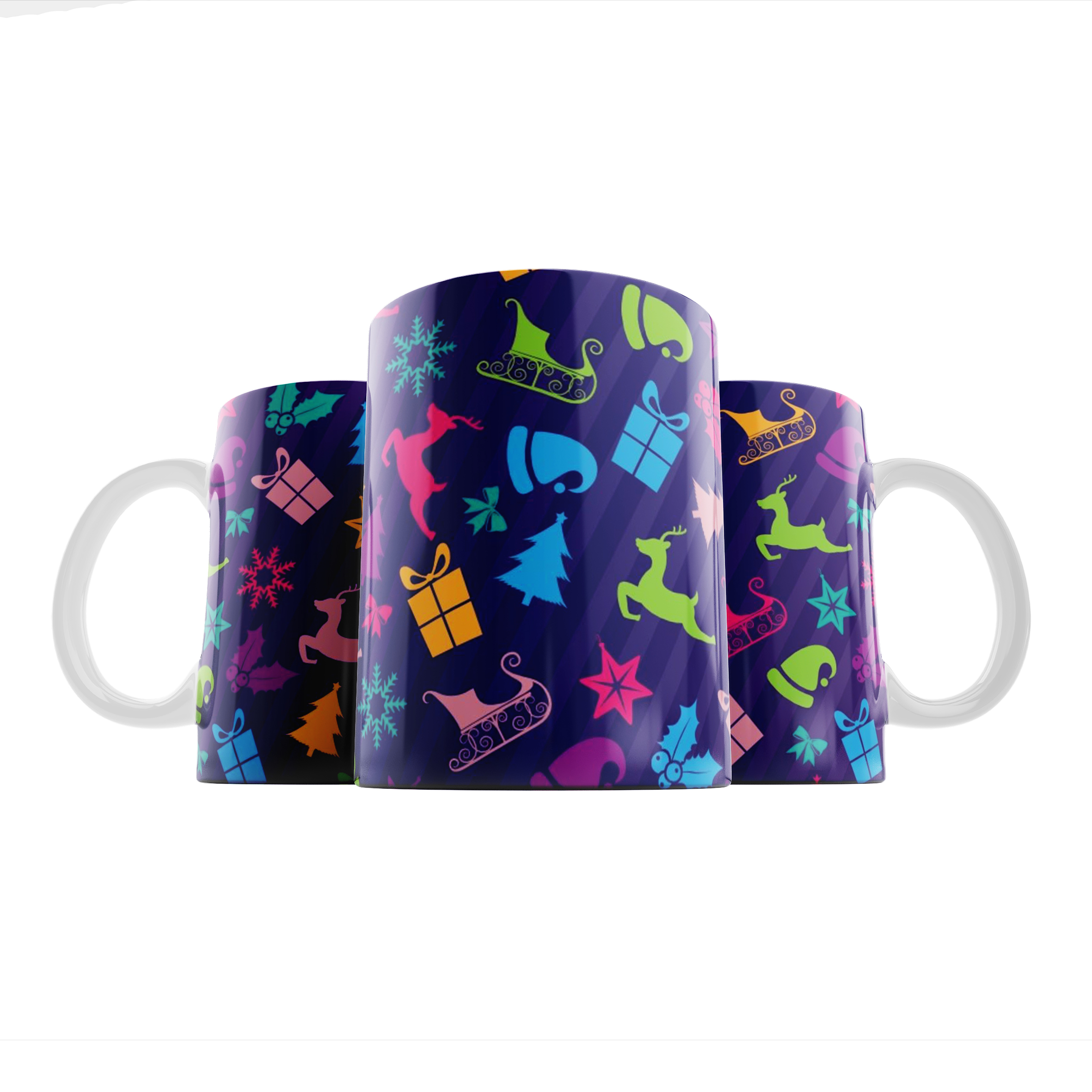 ماگ مدل کریسمس رنگی کد N81