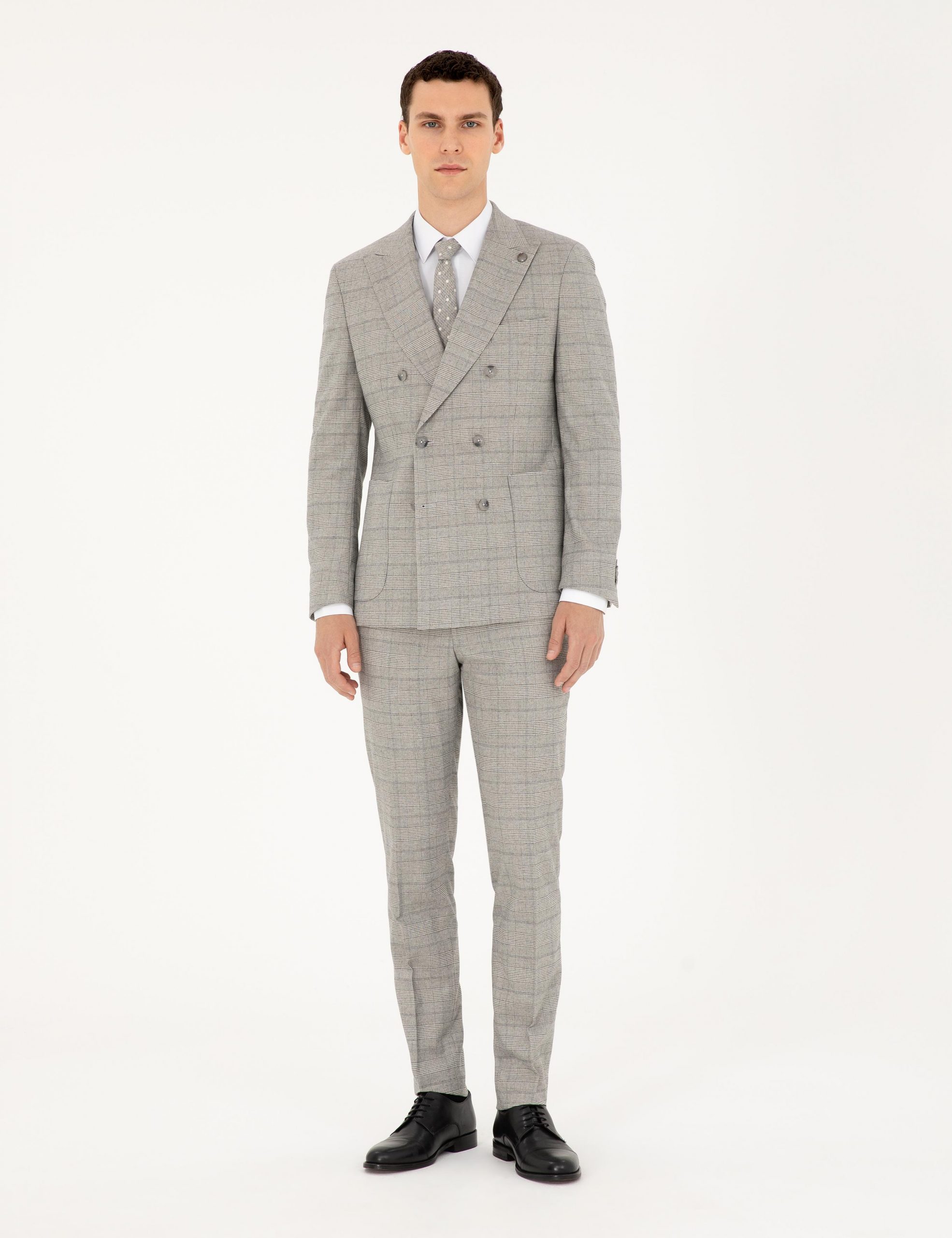 کت و شلوار مردانه خاکستری پیرکاردین