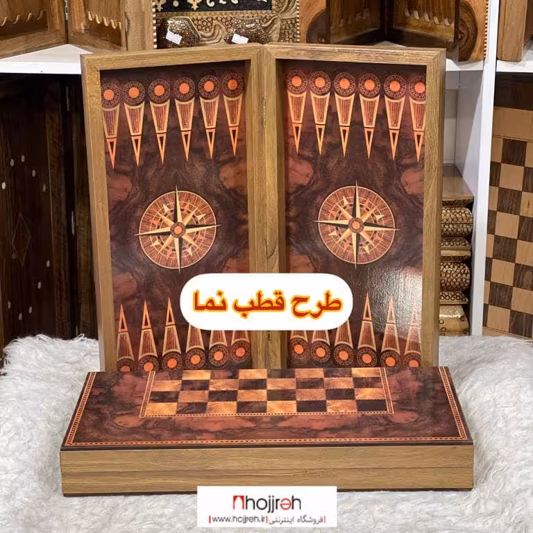 اطلاعات ، قیمت و خرید تخته نرد طرح قطب نما کد TNS622