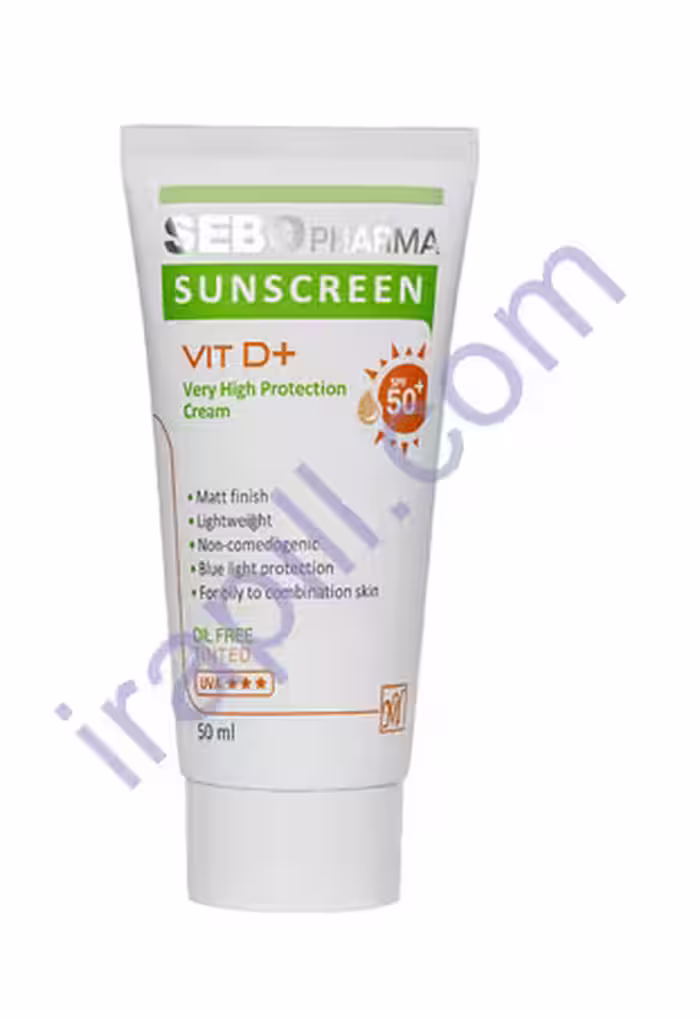 کرم ضد آفتاب فاقد چربی رنگی سبوفارما SPF50 50 میلی لیتر