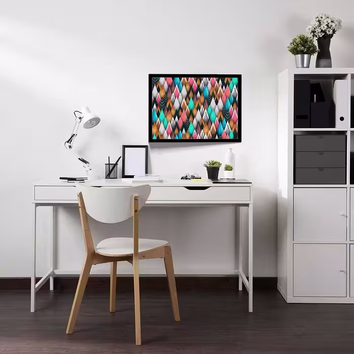 تابلو مدل abstract sharp shapes کد F-10017