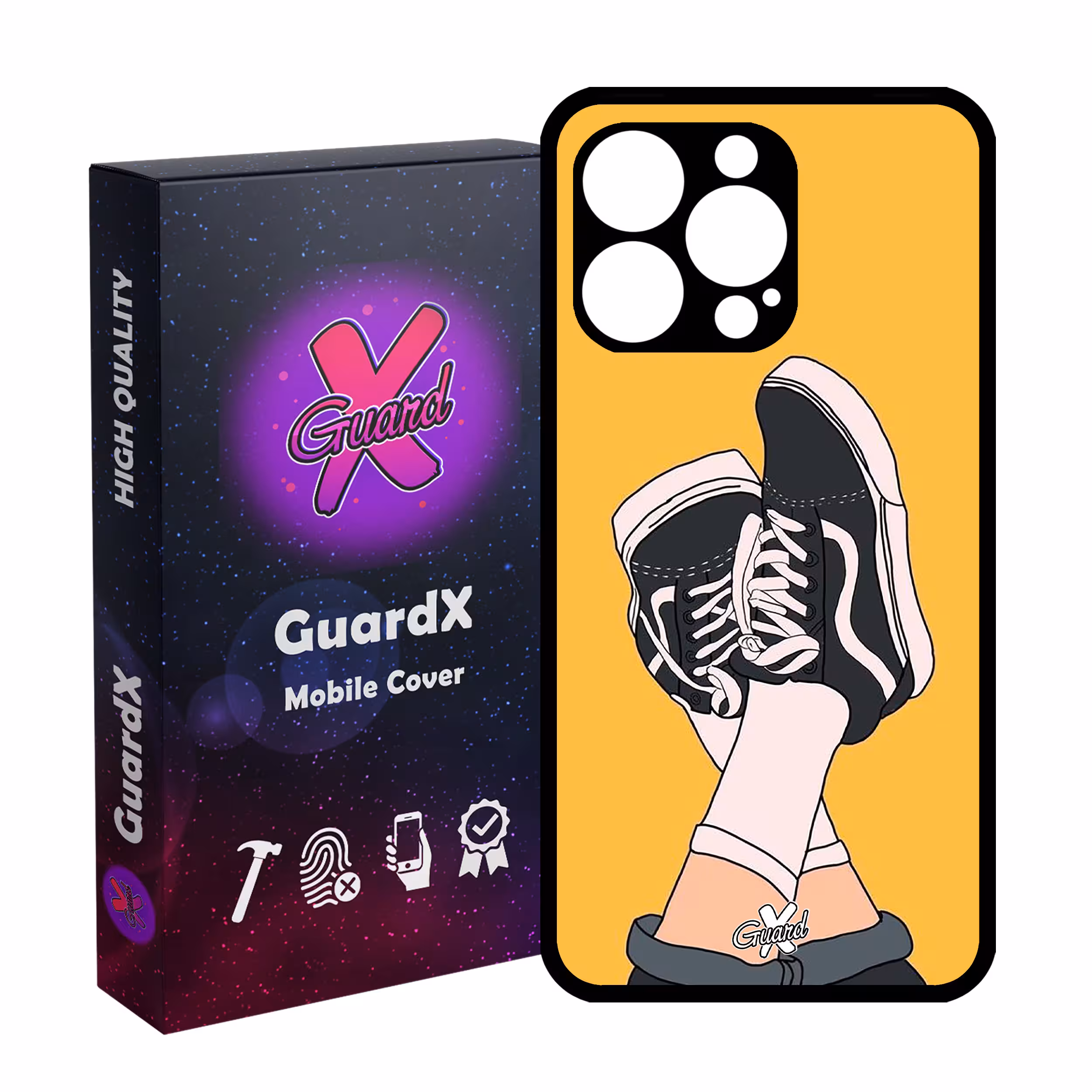 کاور گارد ایکس طرح Shoes مدل Glass10051 مناسب برای گوشی موبایل اپل iPhone 13 Pro