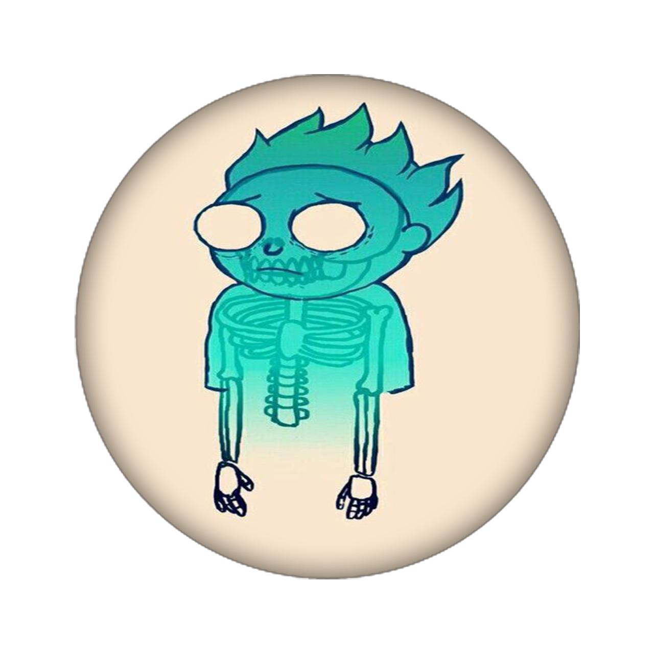 استیکر تزئینی موبایل مدل ریک مورتی کد 2297