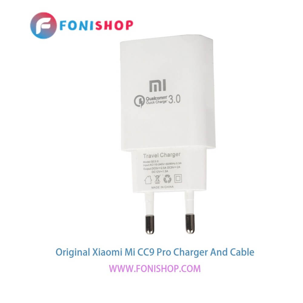 کابل و شارژر فست شارژ اصلی شیائومی Xiaomi Mi CC9 Pro