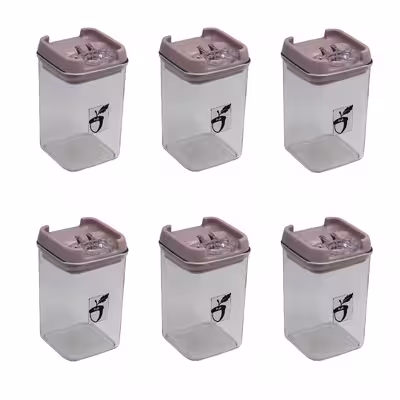 ست جای ادویه 6 پارچه مدل بلوط کد YP-SIZE2-7.5x7.5x13CM