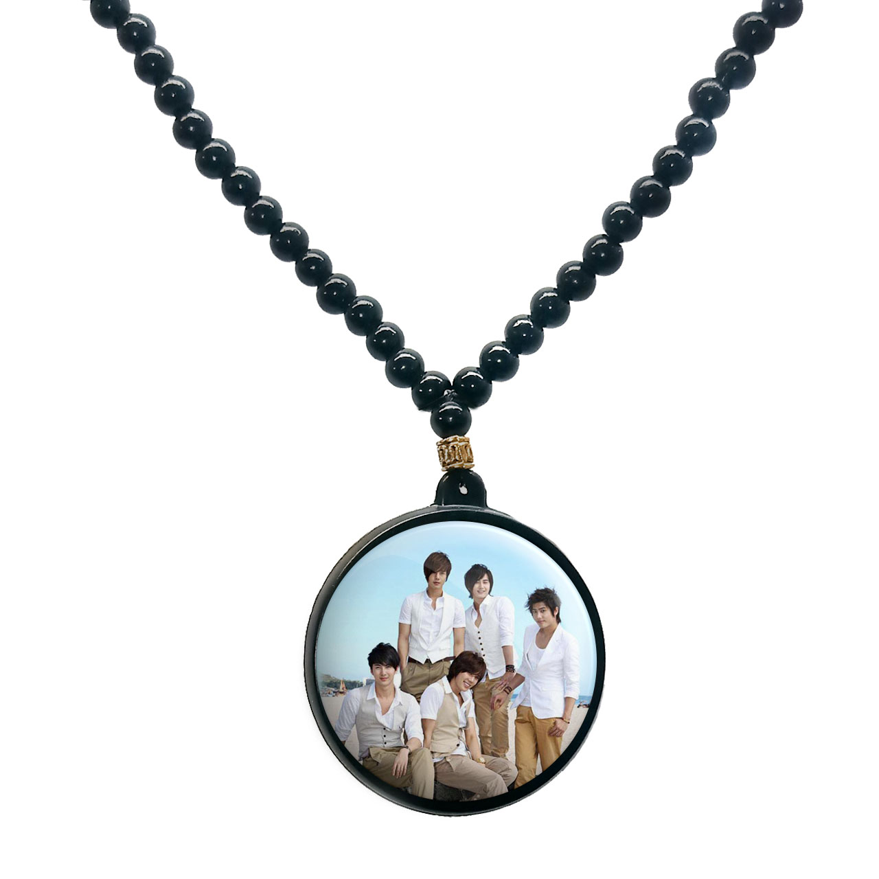 گردنبند پرمانه طرح ss501 کد pmd.2197 مدل دو طرفه