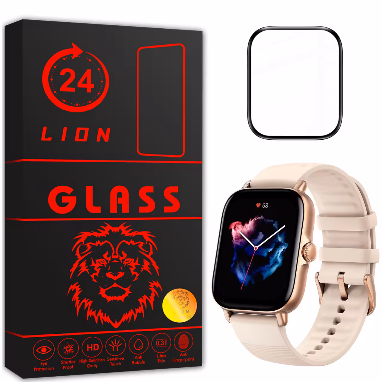 محافظ صفحه نمایش لاین مدل RT007 مناسب برای ساعت هوشمند شیایومی Amazfit GTS 3