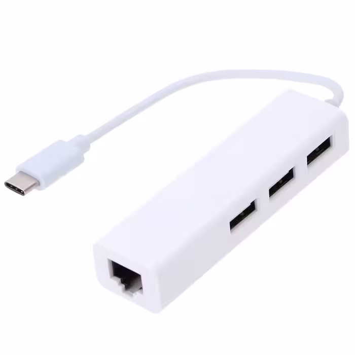 هاب USB-C به USB2.0/Ethernetسه پورت مدل YS-LAN26