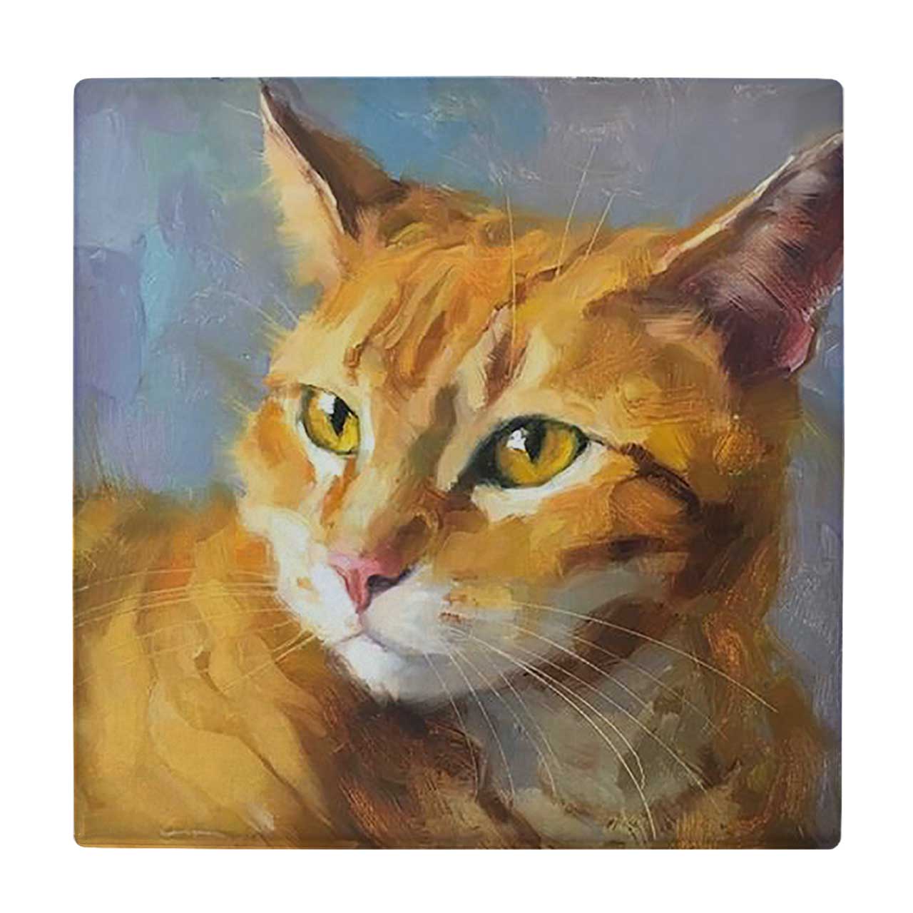 کاشی کارنیلا طرح نقاشی گربه کد wkk1899