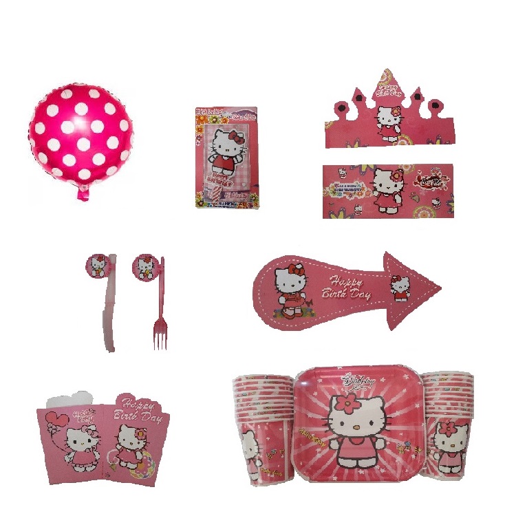 مجموعه 139عددی تم تولد هپی فیس مدل گربه کیتی